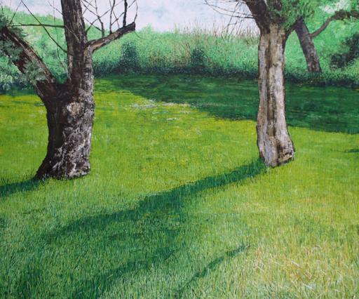 Two Trees by the Hedge